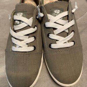Roxy Surf Libbie Slip On Sneakers Shoes Olive size 8